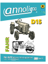 FAHR Diesel Schlepper/Traktor D15 & ZF Getriebe A8 Bild- Bedienungsanleitung & Wartungsanleitung & Bild- Ersatzteilliste & Explosionszeichnungen- annoligno 829